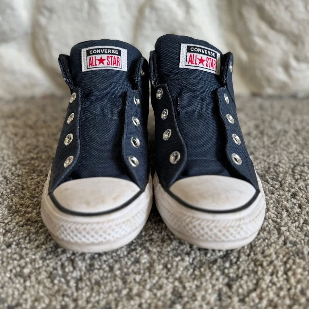 Converse Chuck Taylor All Star Axel Sport Mid Navy Black Kids Size 6 Remastered